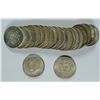 Image 1 : ROLL OF 1964 & 1964-D SILVER KENNEDY HALF DOLLARS