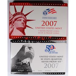 2007 14 PIECE SILVER PROOF SET IN NICE ORIGINAL PACKAGING