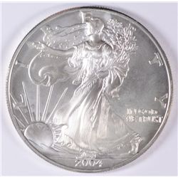 2004 AMERICAN SILVER EAGLE COLORIZED ON REVERSE,