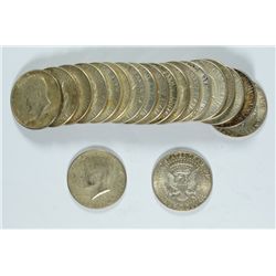 ROLL OF 1964 & 1964-D SILVER KENNEDY HALF DOLLARS