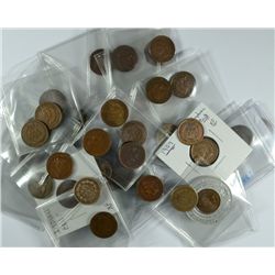 LOT OF 42 FLYING EAGLE & INDIAN CENTS  NICE LOT