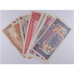 BRITISH ARMED FORCES VOUCHERS MOST ARE CU