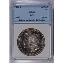 1879-S MORGAN DOLLAR NNC MS-66 DMPL