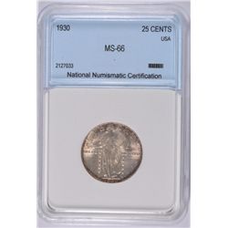 1930 STANDING LIBERTY QUARTER NNC MS-66