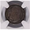 Image 2 : 1906 50C BELGIUM DUPRIEZ - 1595 VAR. SILVER REEDED EDGE NGC MS-65 RARE PATTERN