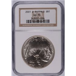 2001-D SILVER BUFFALO NGC MS-70