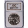 Image 1 : 2001-D SILVER BUFFALO NGC MS-70