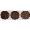 Image 1 : LOT OF (3) LARGE CENTS 1840, 1849, 1853 VF-XF