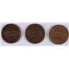 Image 2 : LOT OF (3) LARGE CENTS 1840, 1849, 1853 VF-XF