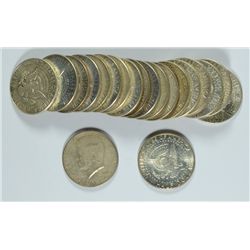 ROLL OF 1964 & 1964-D SILVER KENNEDY HALF DOLLARS