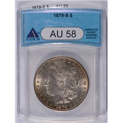 1879-S MORGAN DOLLAR ANACS AU-58