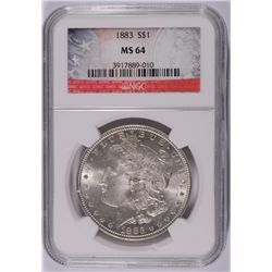 1883 MORGAN DOLLAR NGC MS-64