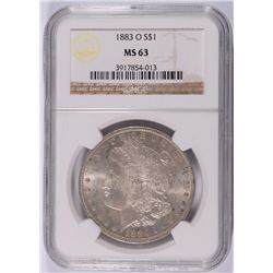 1883-O MORGAN DOLLAR NGC MS-63