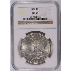 1890 MORGAN DOLLAR NGC MS-63