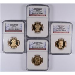 SET OF 2008-S PROOF PRESIDENTAL DOLLARS NGC PF-69 UC