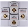 Image 1 : SET OF 2008-S PROOF PRESIDENTAL DOLLARS NGC PF-69 UC