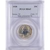 Image 1 : 1938 WASHINGTON QUARTER, PCGS MS-65