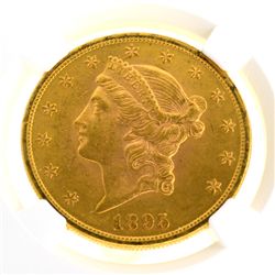 *1895 $20 U.S Liberty Head Gold Coin