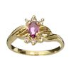 Image 1 : APP: 1k 14 kt. Gold, 0.31CT Oval Cut Ruby Ring