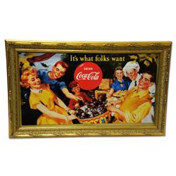 Museum Framed Coca-Cola Advertising  10.5x17.5