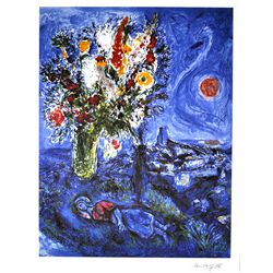 MARC CHAGALL La Dormeuse Aux Fleurs Print, I181 of 500