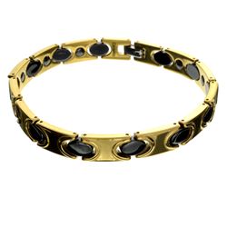 Exquisite Two-Tone Tungsten/Ceramic Bracelet