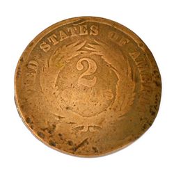 1866 Two-Cent Piece Coin