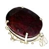 Image 1 : APP: 27.6k Designer Sebastian 391.88CT Oval Cut Ruby and Sterling Silver Pendant