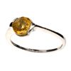 Image 1 : APP: 0.4k Designer Sebastian 1.50CT Round Cut Citrine Quartz and Sterling Silver Ring