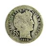 Image 1 : 1912 Barber Head One Dime Coin