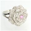 Image 1 : Platinum Overlay Sterling Silver French Cubic Zirconium Ring