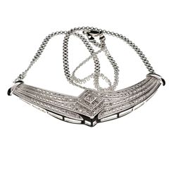 APP: 1k 0.28CT Round Cut Diamond And Rhodium Platinum Over Sterling Silver Necklace