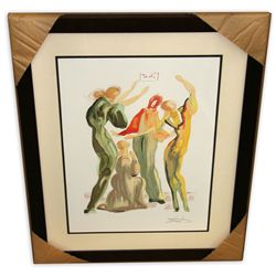 Salvador Dali 'La Danse' Museum Framed & Matted Print