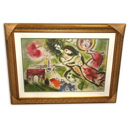 Marc Chagall 'Romeo and Juliet' Museum Framed & Matted