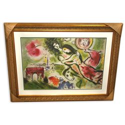 Marc Chagall 'Romeo and Juliet' Museum Framed & Matted