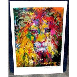 Hand Signed LeRoy Neiman: Lion