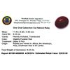 Image 3 : APP: 2k 6.24CT Oval Cut Cabochon Ruby Gemstone