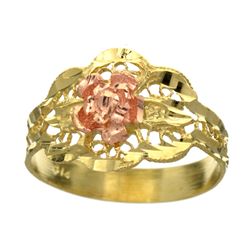 Exquisite 14 kt. Gold, Filigree Ring