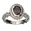 Image 1 : APP: 1.2k 2.00CT Oval Cut Mystic Topaz And Platinum Over Sterling Silver Ring