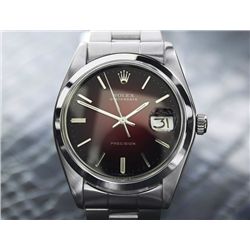 *Mens Vintage Swiss Rolex Oysterdate Precision 6694 Wine Red Dial (6162)