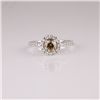 Image 1 : APP: 5k *14 kt. Two Tone Gold, 0.92CT Round Cut Diamond Ring
