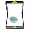 Image 1 : APP: 2k 100.88CT Oval Cut Cabochon Natural Aquamarine Gemstone