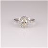 Image 1 : APP: 8k *14 kt. White Gold, 1.07CT Diamond Ring