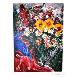 MARC CHAGALL Les Soucis Print, 375 of 500