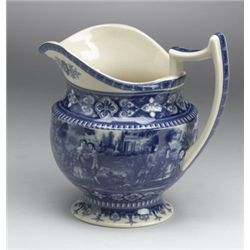 7.5 Inch Blue and White Pitcher