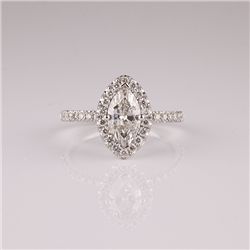 APP: 9.8k *14 kt. White Gold, 1.33CT Diamond Ring
