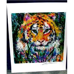 Hand Signed LeRoy Neiman: Tiger
