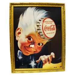 Museum Framed Coca-Cola Advertising  16x19.75