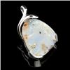 Image 1 : APP: 1.7k 7.88Grams Natural Form Boulder Opal And Sterling Silver Pendant