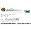 Image 2 : APP: 1k 25.48CT Rectangular Cut Green Quartz Gemstone